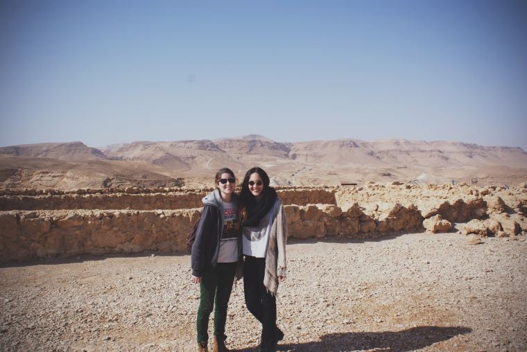 My lovely friend, Tal, at Masada in Israel